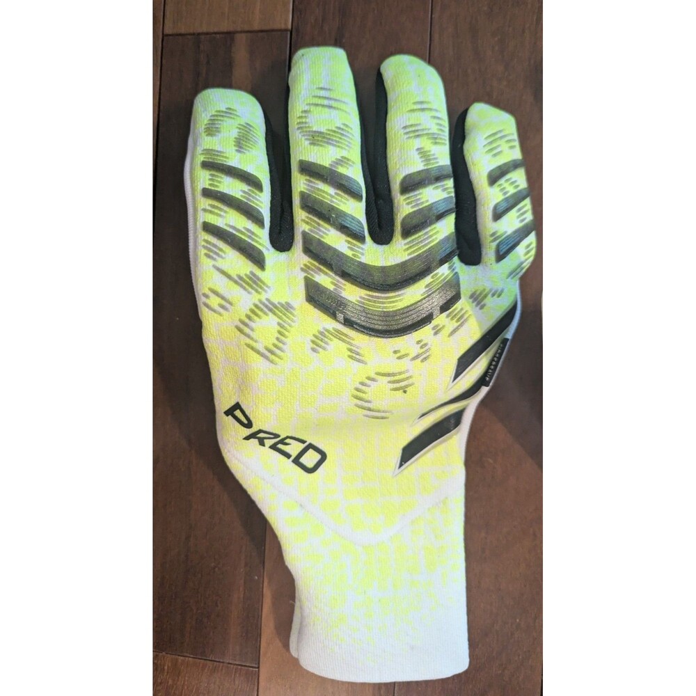 Adidas Predator GL PRO FS Goalkeeper Gloves Yellow/Black JN5355 Size 9.5 New